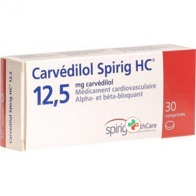Карведилол Спириг 12,5 мг 30 таблеток