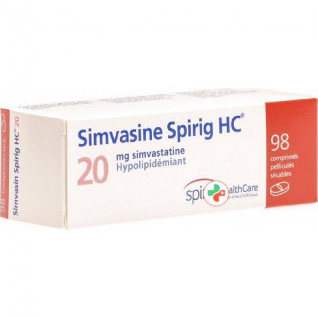 Симвазин Спириг 20 мг 98 таблеток покрытых оболочкой 