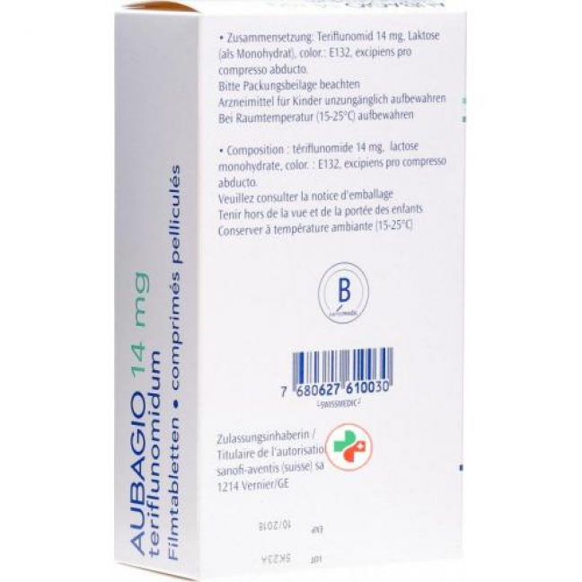Aubagio 14 mg 84 filmtablets