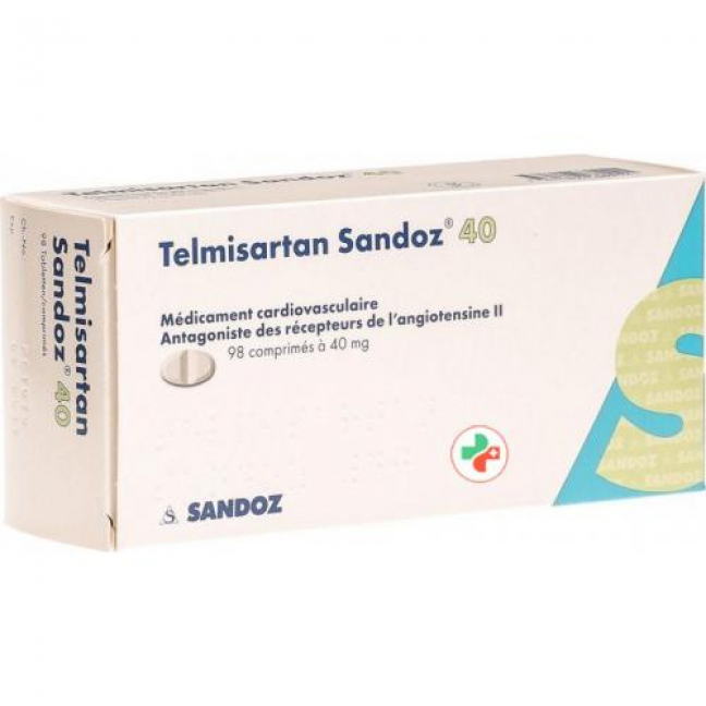 Телмисартан Сандоз 40 мг 98 таблеток