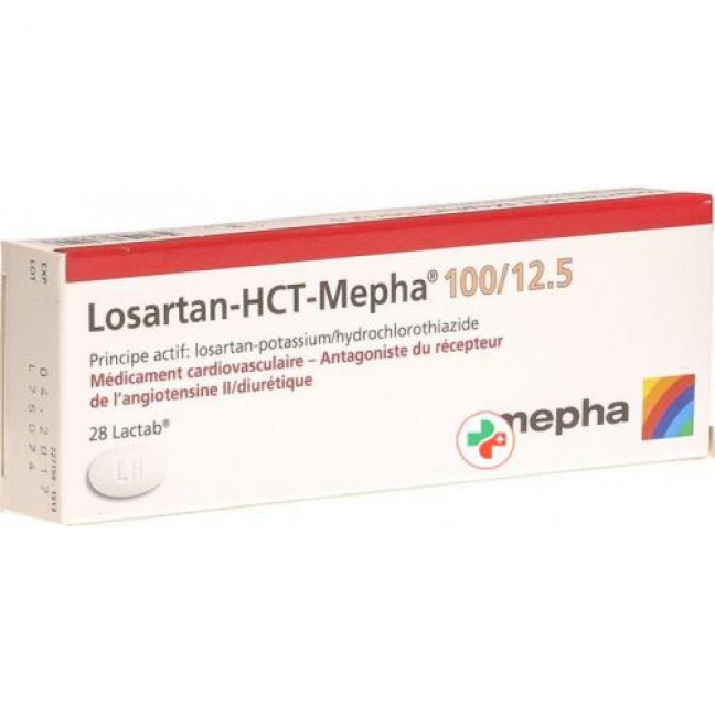 Losartan HCT Mepha 100/12.5 mg 28 Lactabs
