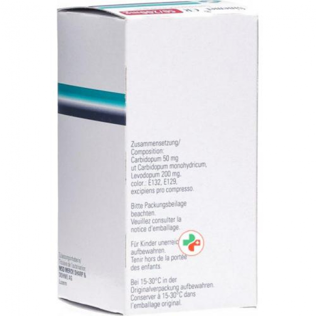 Синемет CR 50 мг/200 мг 100 таблеток 