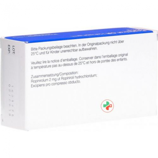 Ропинирол CR Хелвефарм Ретард 2 мг 28 таблеток