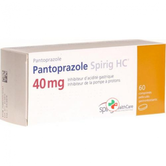 Пантопразол Спириг 40 мг 60 таблеток покрытых оболочкой