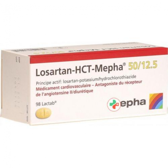 Losartan-HCT Mepha 50/12.5 mg 98 Lactabs