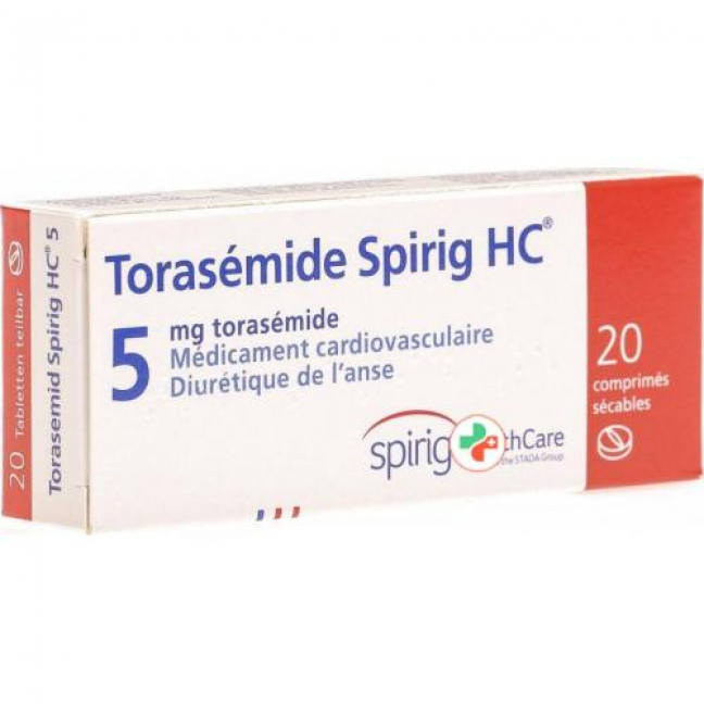 Торасемид Спириг HC 5 мг 20 таблеток