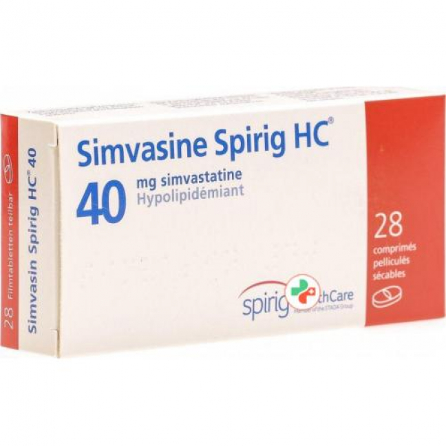 Simvasin Spirig 40 mg 28 filmtablets