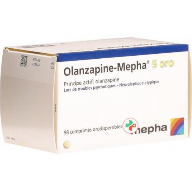 Оланзапин Мефа Oрo 5 мг 98 ородиспергируемых таблеток 