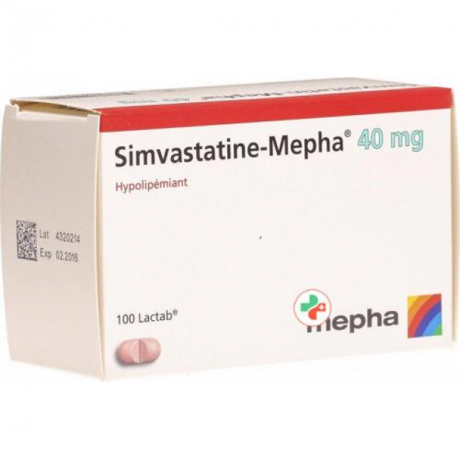 Симвастатин Мефа 40 мг 100 таблеток покрытых оболочкой