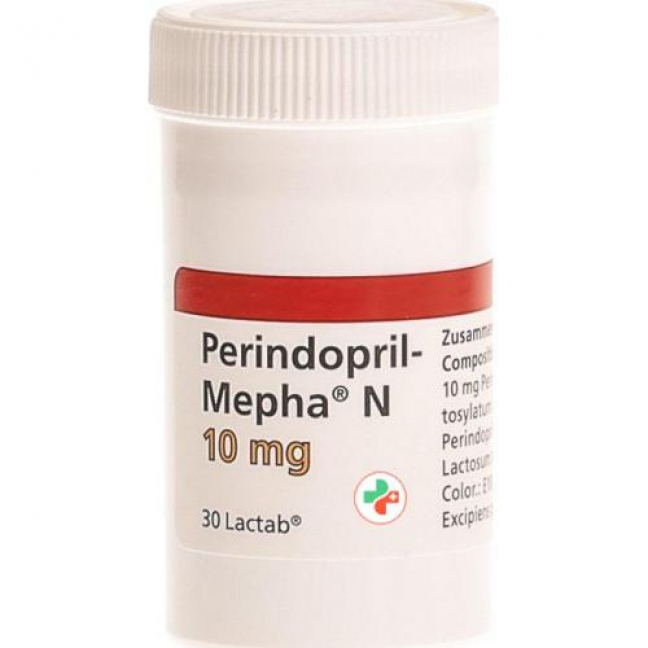 Периндоприл Мефа Н 10 мг 30 таблеток покрытых оболочкой