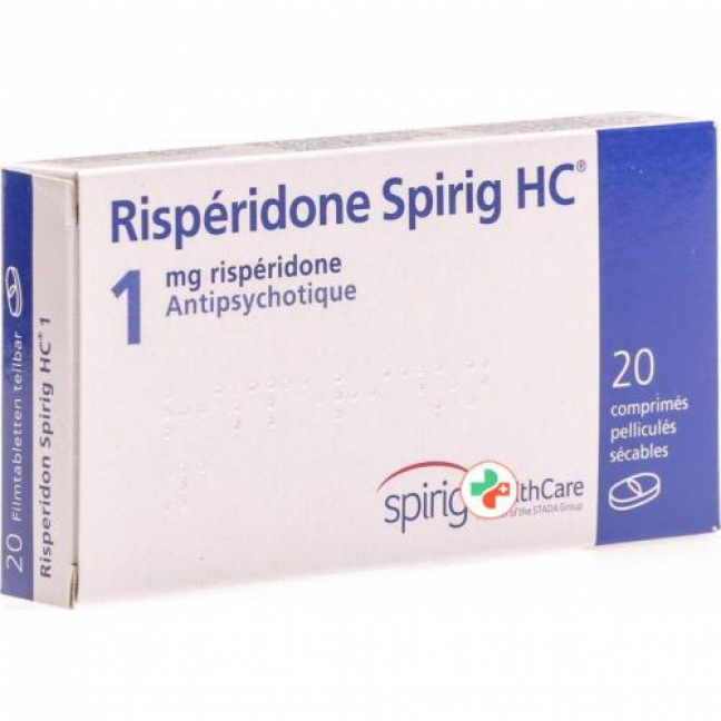 Рисперидон Спириг 1 мг 20 таблеток покрытых оболочкой 
