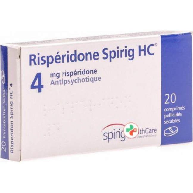 Рисперидон Спириг 4 мг 20 таблеток покрытых оболочкой 
