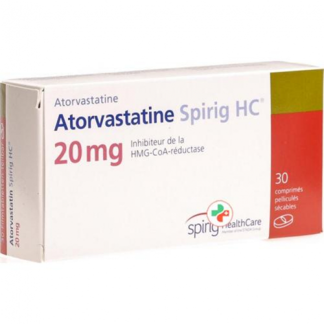 Аторвастатин Спириг 20 мг 30 таблеток покрытых оболочкой