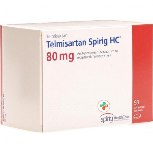 Телмисартан Спириг 80 мг 98 таблеток покрытых оболочкой
