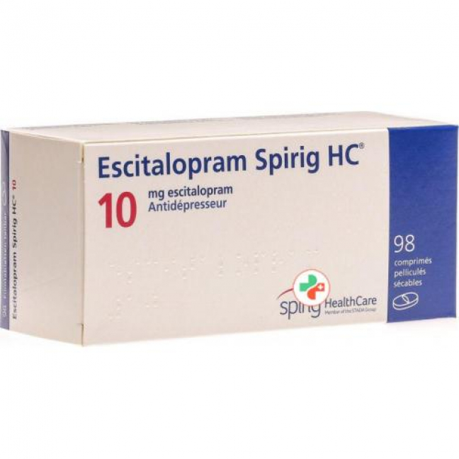 Эсциталопрам Спириг 10 мг 98 таблеток покрытых оболочкой 