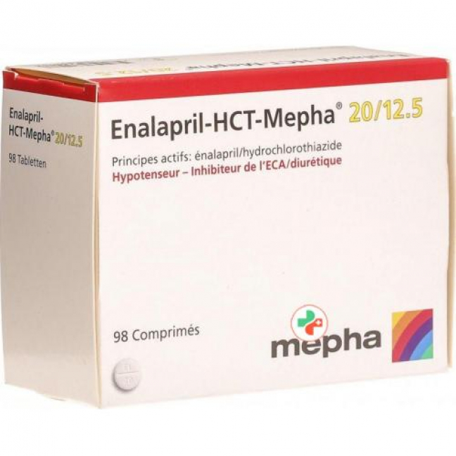 Enalapril HCT Mepha 20/12.5 mg 98 tablets