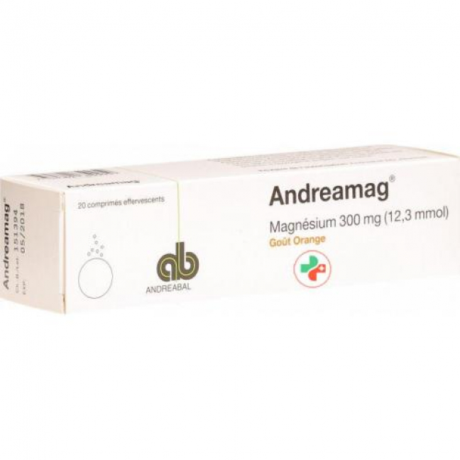 Andreamag 300 mg Orangenaroma 20 Brausentabletten