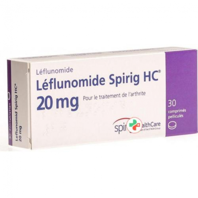 Лефлуномид Спириг 20 мг 30 таблеток покрытых оболочкой 