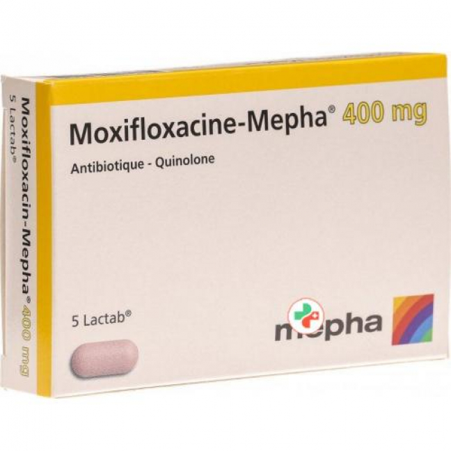 Моксифлоксацин Мефа 400 мг 5 таблеток покрытых оболочкой
