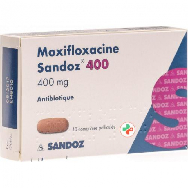 Моксифлоксацин Сандоз 400 мг 10 таблеток покрытых оболочкой