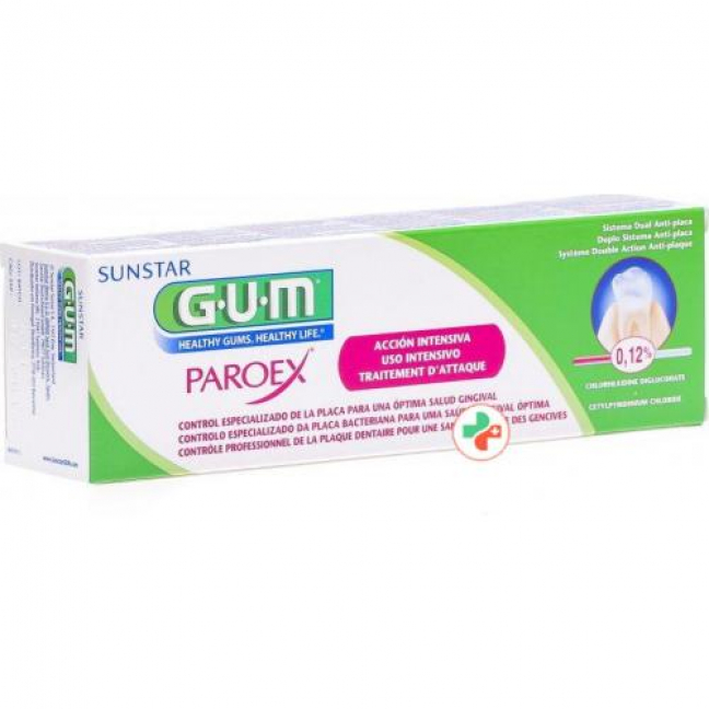 Gum Sunstar Paroex Zahnpasta 0.12% Chlorhex 75мл