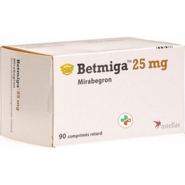 Бетмига 25 мг 90 ретард таблеток