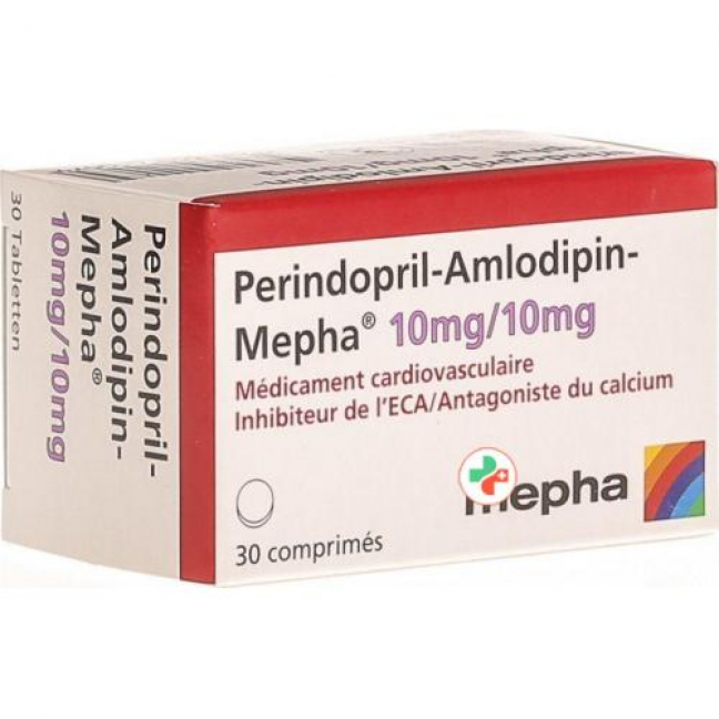 Периндоприл Амлодипин Мефа 10 мг / 10 мг 30 таблеток