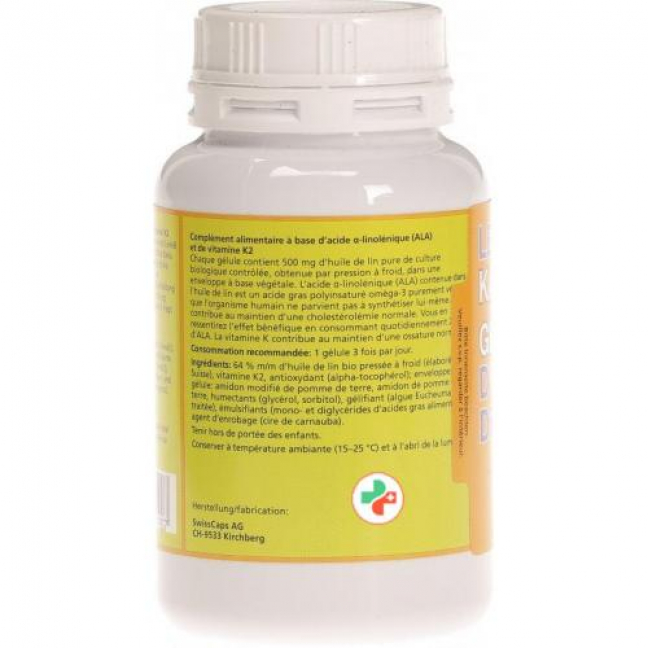 Фитомед льняное масло органическое 500 мг + витамин К2 180 капсул