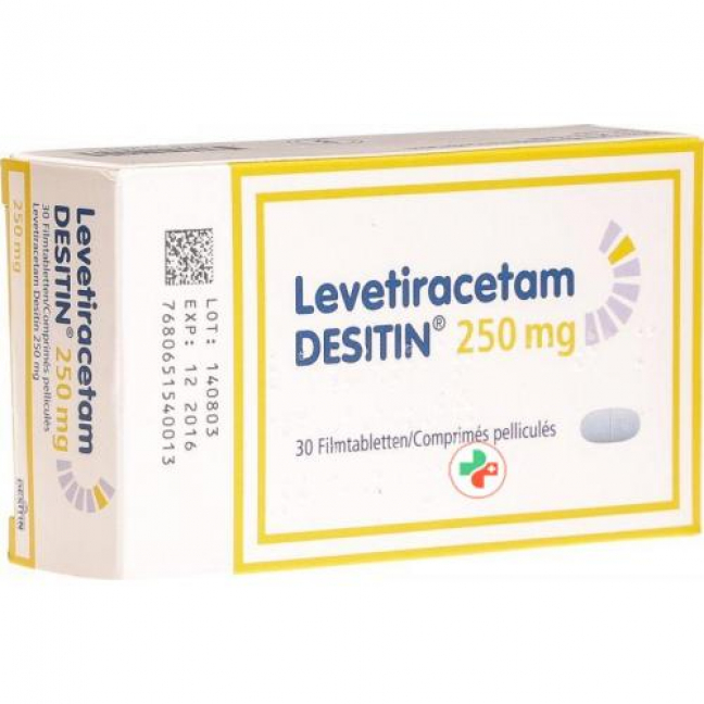 Леветирацетам Деситин 250 мг 30 таблеток покрытых оболочкой 