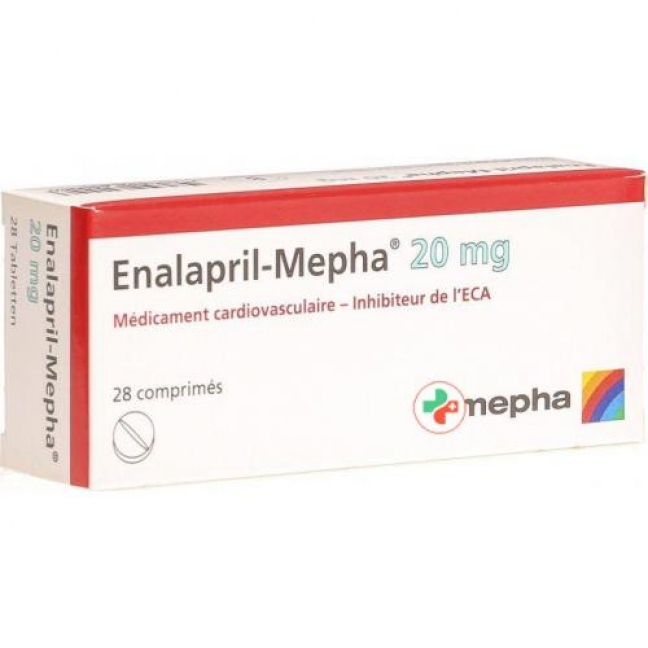 Эналаприл Мефа 20 мг 28 таблеток