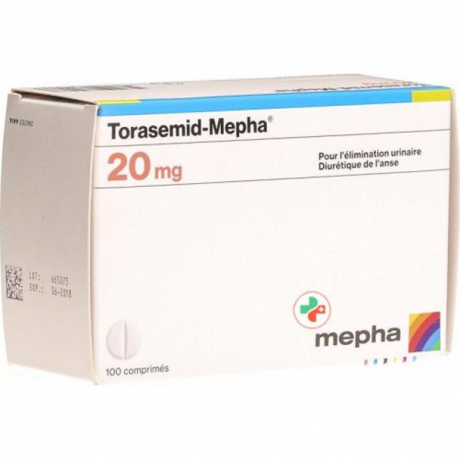 Торасемид Мефа 20 мг 100 таблеток