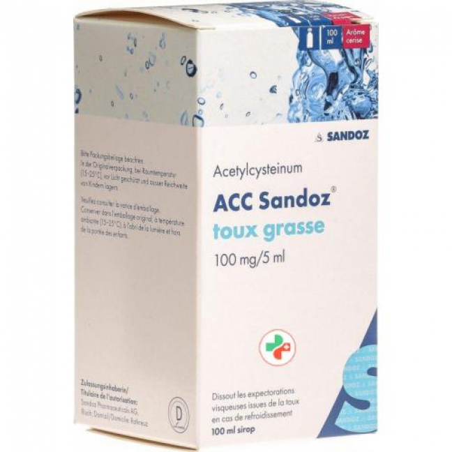 AЦЦ Сандоз от кашля и простуды сироп 100 мг / 5 мл флакон 100 мл  