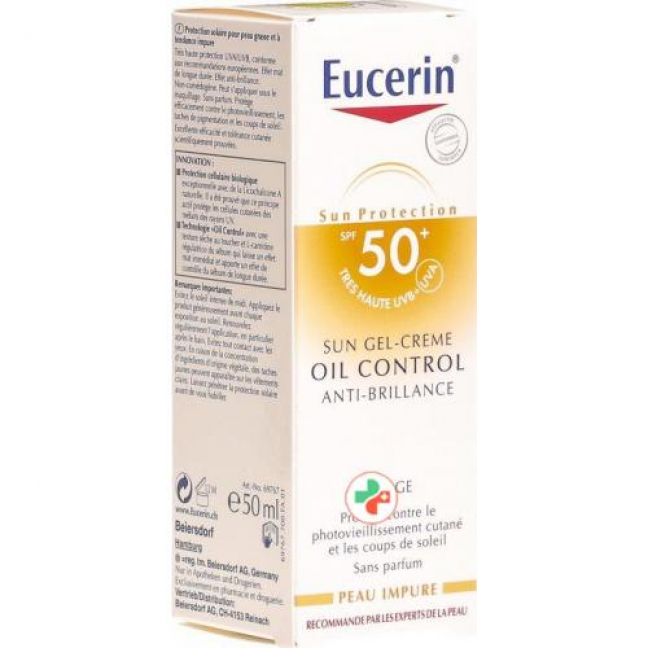 Eucerin Sun Gel-Creme Oil Control LSF 50+ 50мл