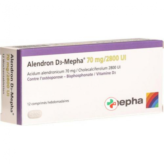 Алендрон Д3 Мефа 70/2800 12 таблеток 