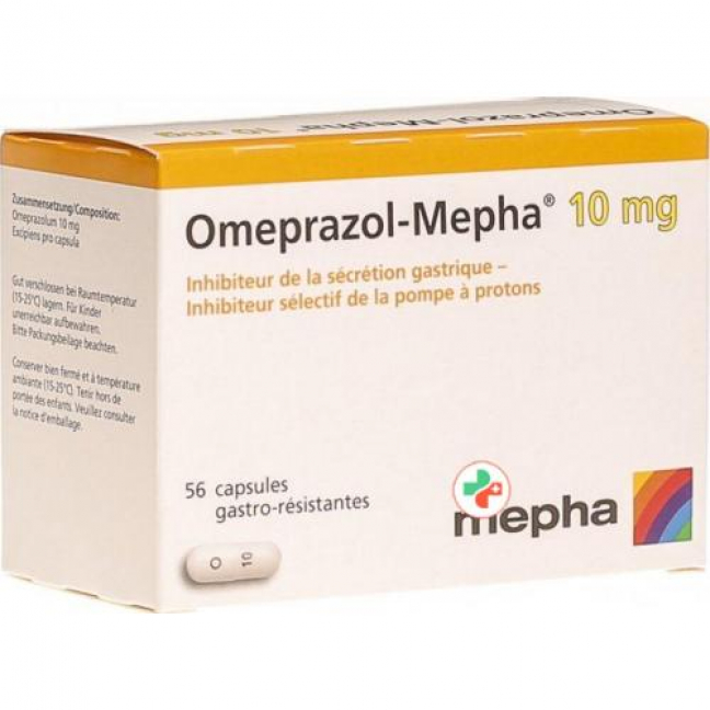 Омепразол Мефа 10 мг 56 капсул