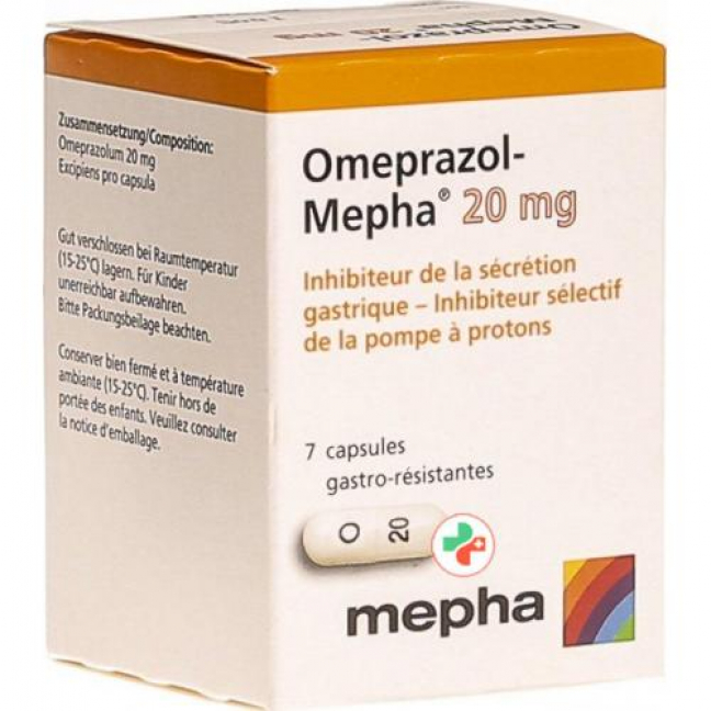 Омепразол Мефа 20 мг 7 капсул 