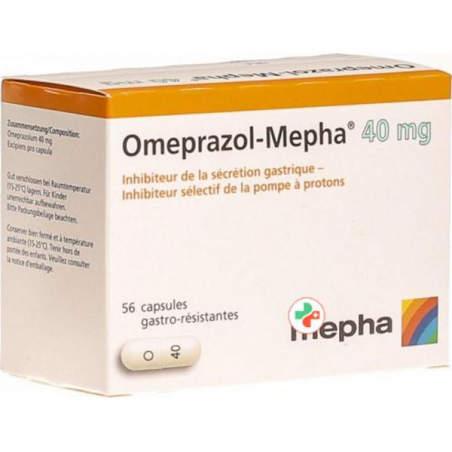 Омепразол Мефа 40 мг 56 капсул