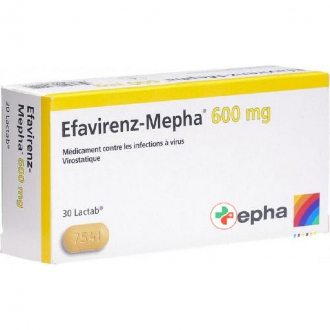 Efavirenz Mepha 600 mg 30 Lactabs