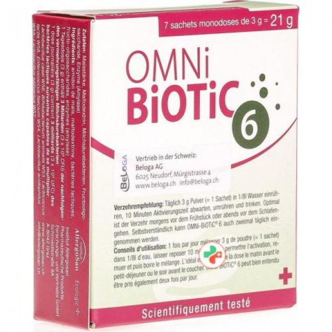 Омни-Биотик 6 порошок 7 пакетиков по 3 г