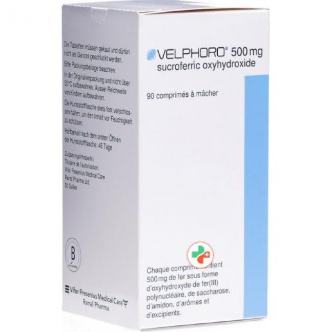 Вельфоро 500 мг 90 жевательных таблеток