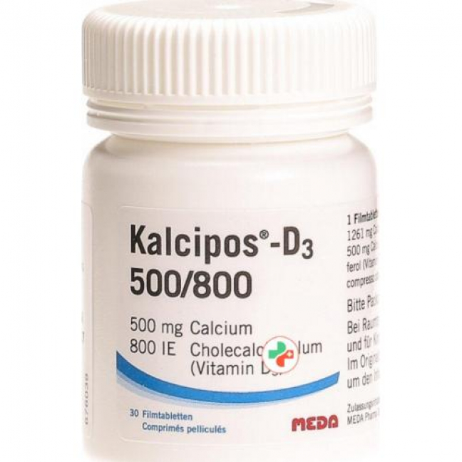 Кальципос-Д3 500/800 30 таблеток покрытых оболочкой 