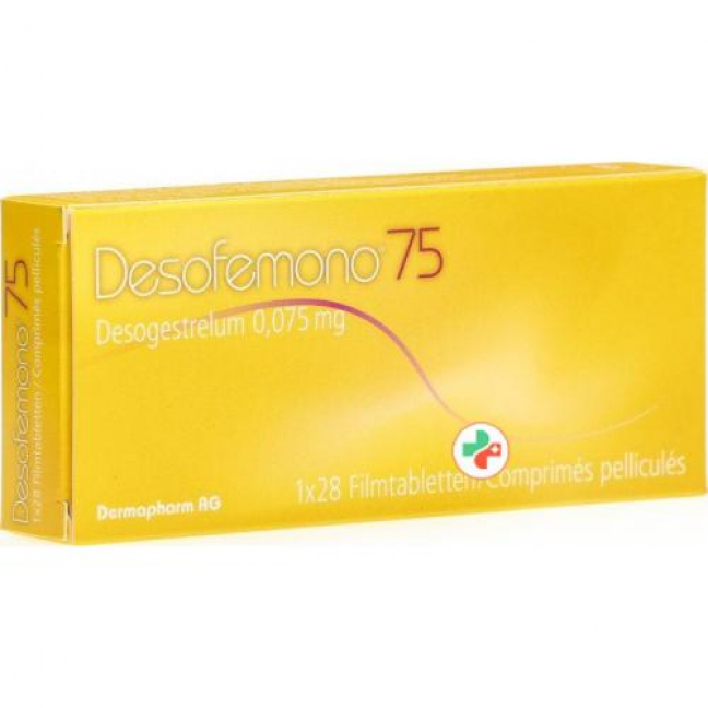 Десофемоно 75 мкг 28 таблеток покрытых оболочкой