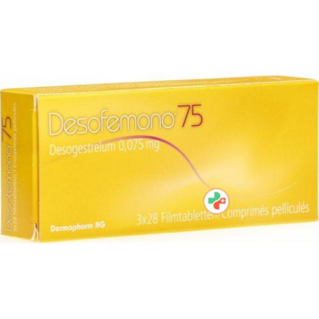Десофемоно 75 мкг 3 x 28 таблеток покрытых оболочкой