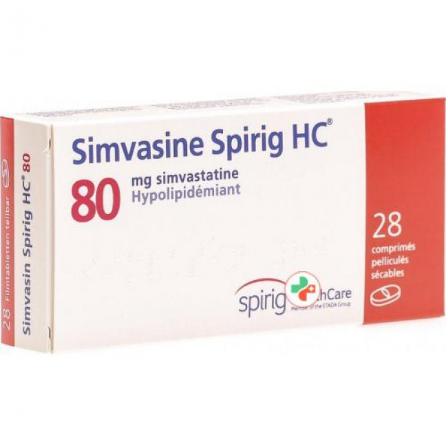 Симвазин Спириг 80 мг 28 таблеток покрытых оболочкой