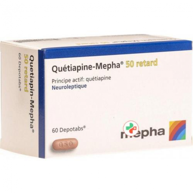 Кветиапин Мефа Ретард 50 мг 60 депо таблеток