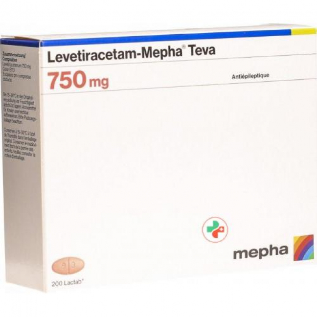 Леветирацетам Мефа Тева 750 мг 200 таблеток покрытых оболочкой