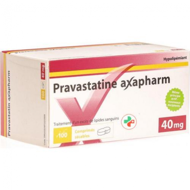 Правастатин Аксафарм 40 мг 100 таблеток