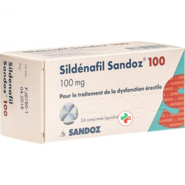Силденафил Сандоз 100 мг 24 таблетки
