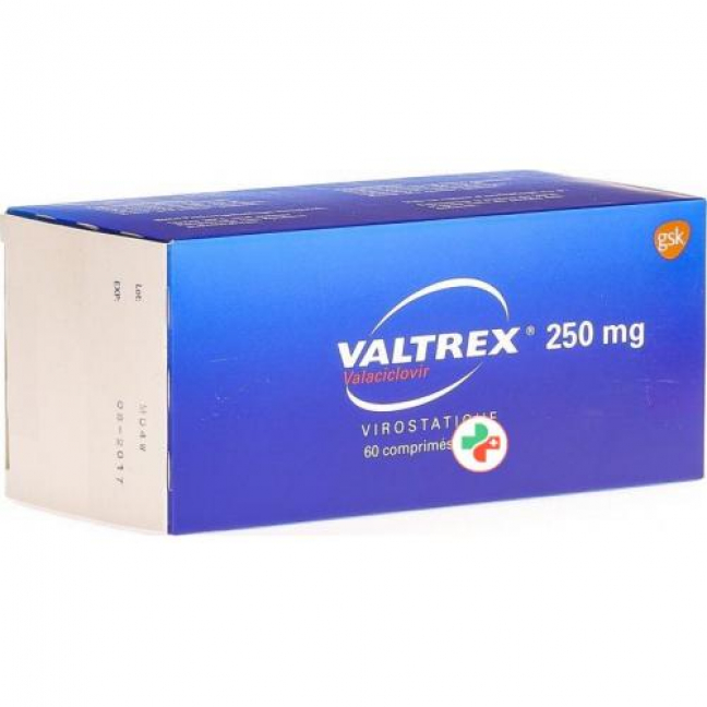 Валтрекс 250 мг 60 таблеток покрытых оболочкой