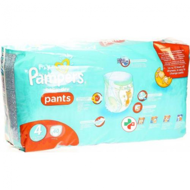 Pampers Baby Dry Pants размер 4 8-15кг Maxi Spar 40 штук